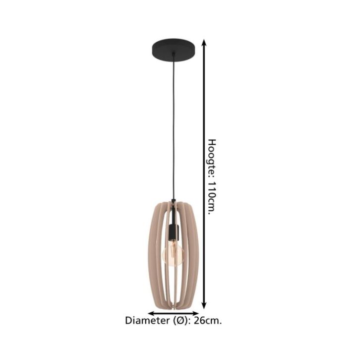 Trä fönsterlampa grå, Wilko