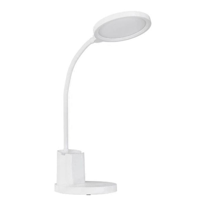 Vit bordslampa plast, Vinnie, 2,1W, varm till kall vit justerbar LED, 3 stegs dimmer