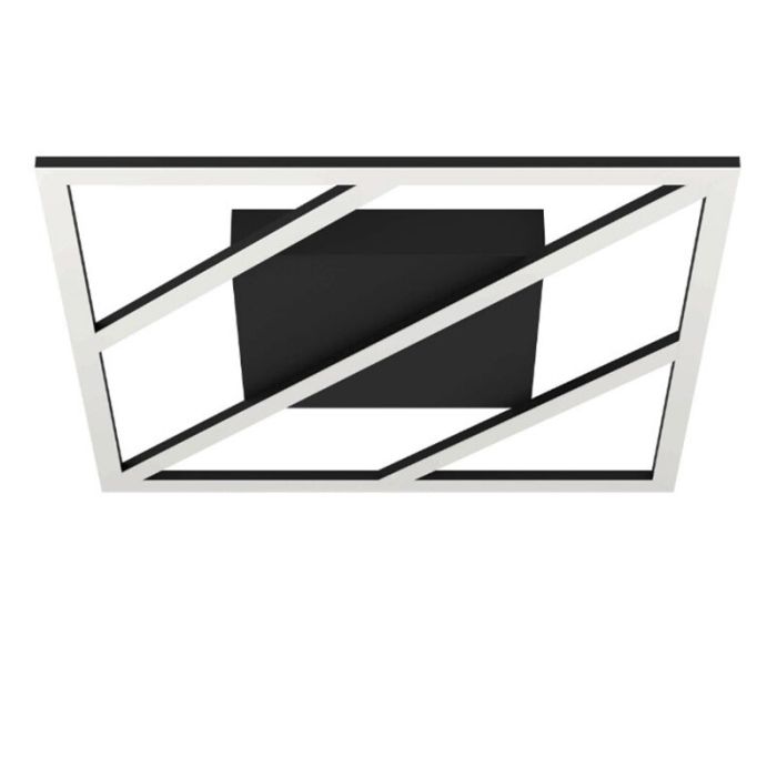 Svart design plafond aluminium, Kenley, 21W, varm till kall vit justerbar LED, 3 stegs dimmer
