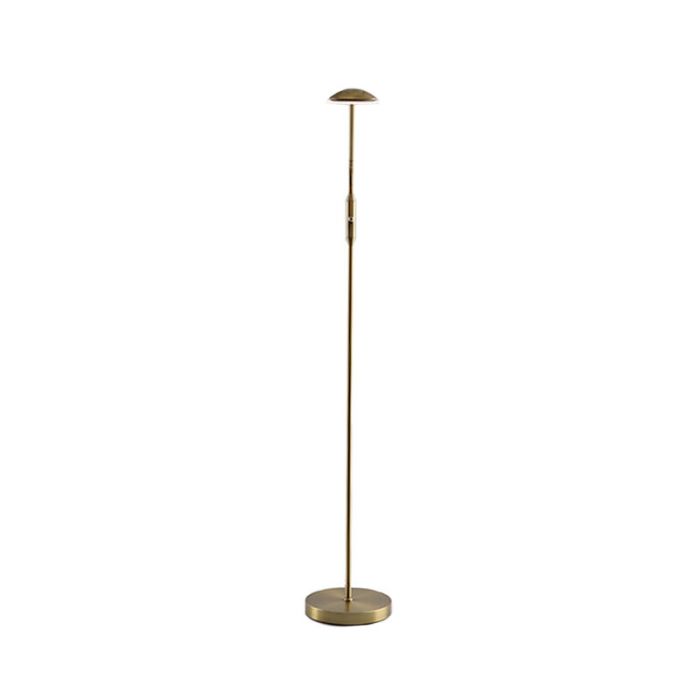 Modern läslampa golv mässing, Salvador, 5W, 3000K LED, med brytare