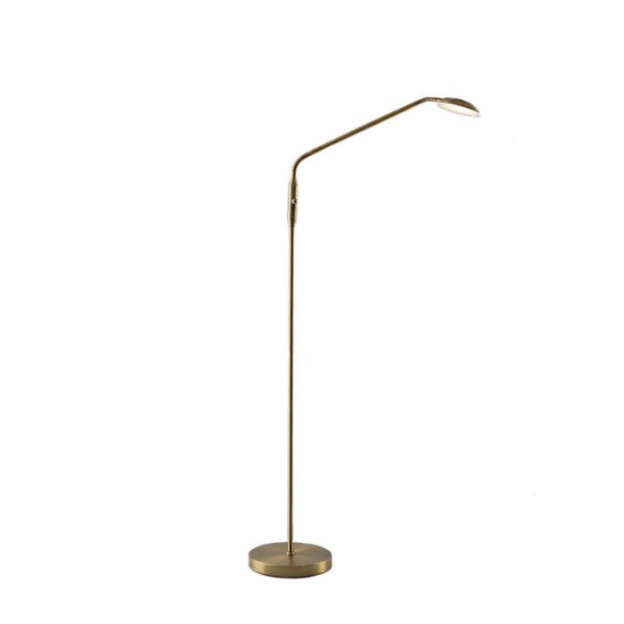 Modern läslampa golv mässing, Salvador, 5W, 3000K LED, med brytare