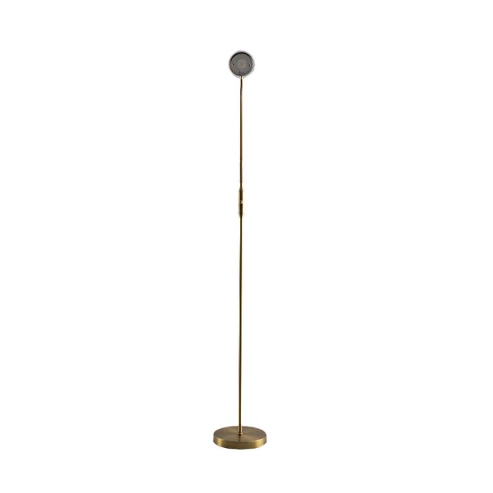 Modern läslampa golv mässing, Salvador, 5W, 3000K LED, med brytare