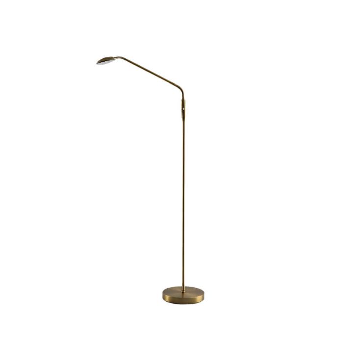 Modern läslampa golv mässing, Salvador, 5W, 3000K LED, med brytare