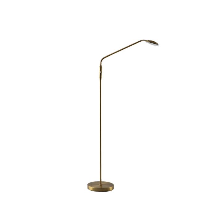 Modern läslampa golv mässing, Salvador, 5W, 3000K LED, med brytare