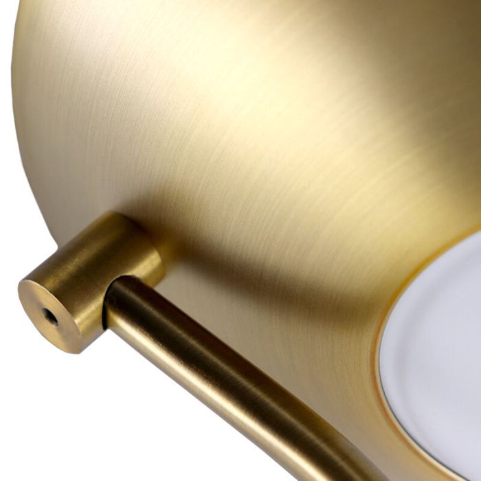 Modern läslampa golv mässing, Salvador, 18W, 3000K LED, med brytare
