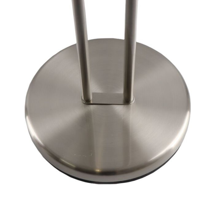 Modern läslampa golv nickel, Salvador, 18W, 3000K LED, med brytare