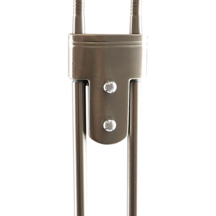 Modern läslampa golv nickel, Salvador, 18W, 3000K LED, med brytare