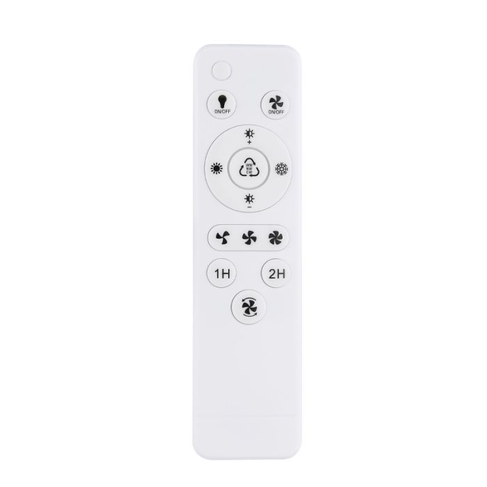 Svart design takfläkt metall, Lein, 30W, varm till kall vit justerbar LED, met fjärrkontroll