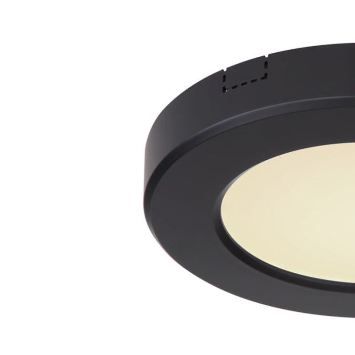 Svart plafond plast, Cage, 6W, justerbar ljusfärg LED