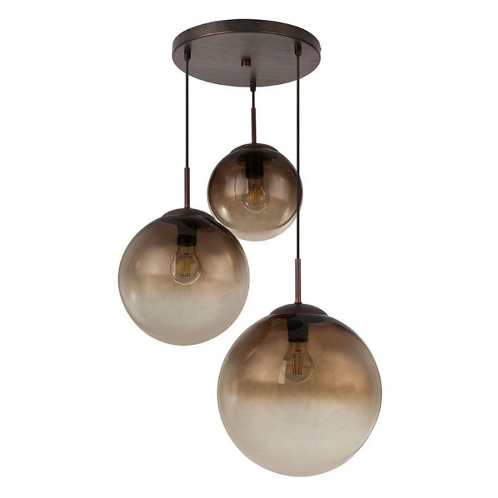 Bärnstensfärgad design fönsterlampa glas, Novia