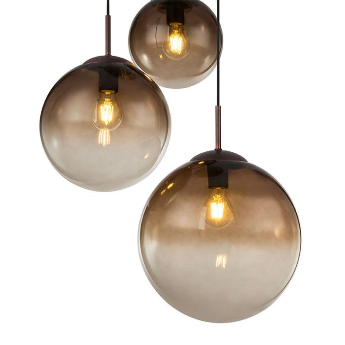 Bärnstensfärgad design fönsterlampa glas, Novia