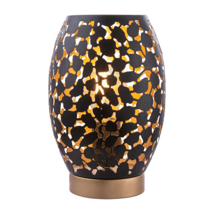 Svart modern bordslampa metall, Bilboa