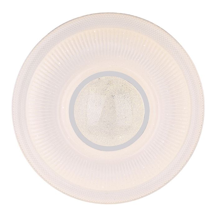 Vit modern smart taklampa metall, Aldin, 30W, varm till kall vit justerbar LED