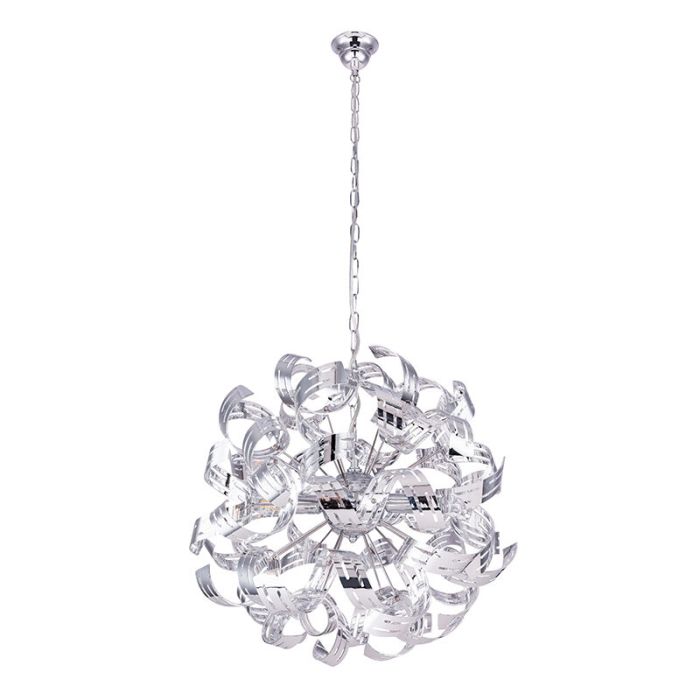 Krom design fönsterlampa metall, Teake
