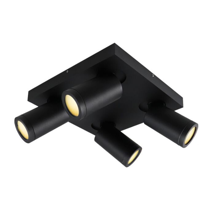 Modern spotlight tak svart, Kenan, IP44
