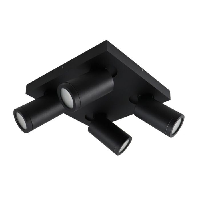 Modern spotlight tak svart, Kenan, IP44