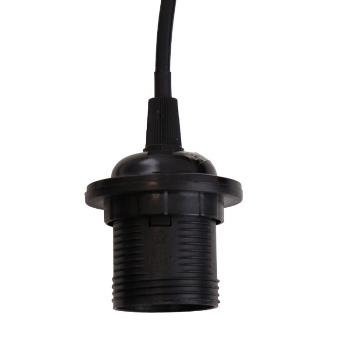 Aluminium fönsterlampa utan skärm svart, Rika
