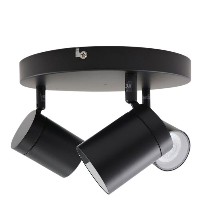 Modern spotlight tak svart, Ciara, IP44