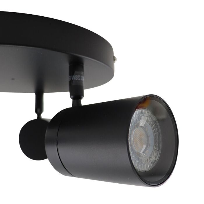 Modern spotlight tak svart, Ciara, IP44