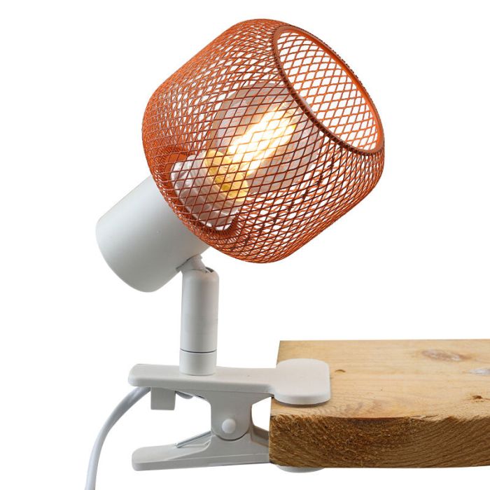 Industri klämspot orange, Emado, med brytare