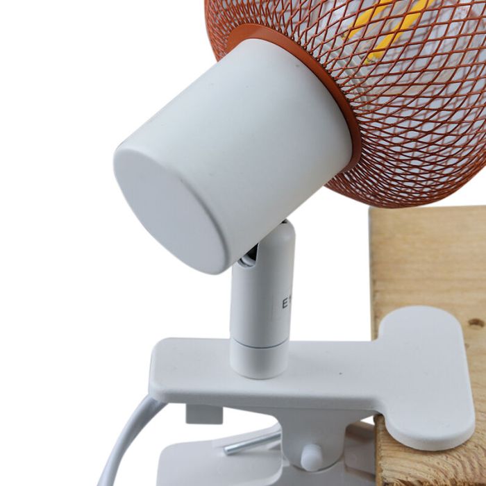 Industri klämspot orange, Emado, med brytare