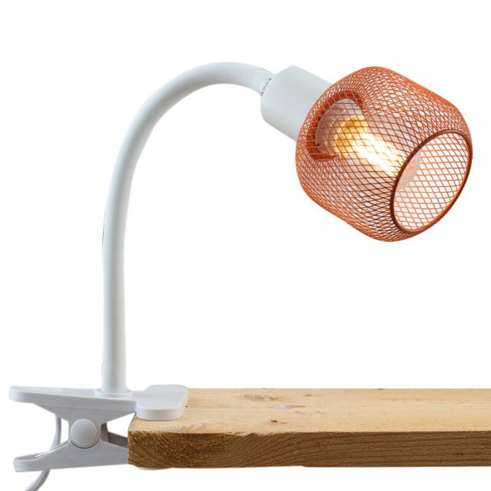 Industri klämspot orange, Emado, med brytare