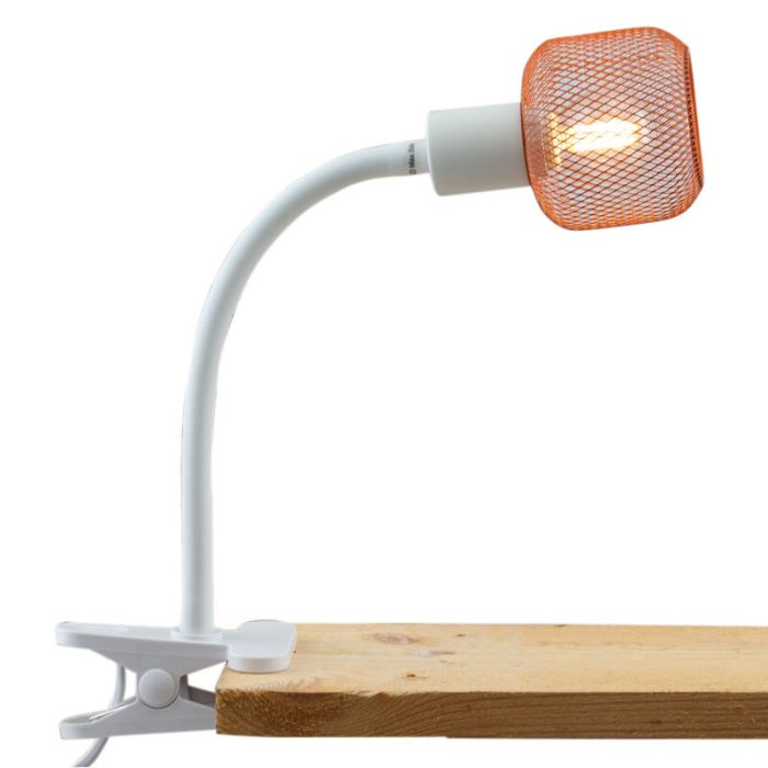 Industri klämspot orange, Emado, med brytare