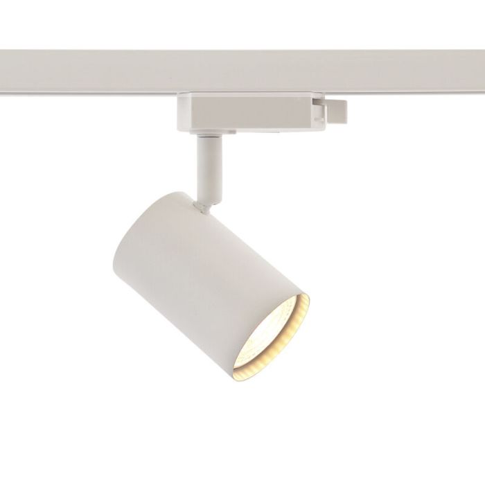 3M 1 fas skensystem vit med L-koppling + 5 Elena spotlights