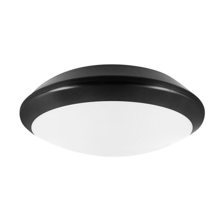 Plast trapphusbelysning svart, Nortom, 15W, 4000K LED, IP66
