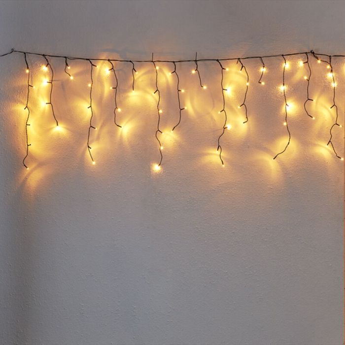 3 meter utbyggbar istappsslinga, 70 cm hög, varm vit, IP44, Basic