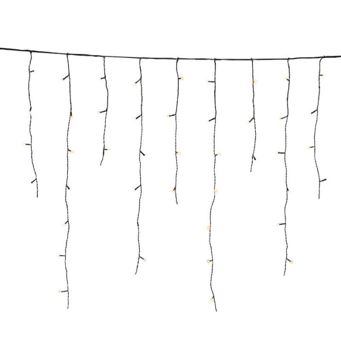 3 meter utbyggbar istappsslinga, 70 cm hög, varm vit, IP44, Basic