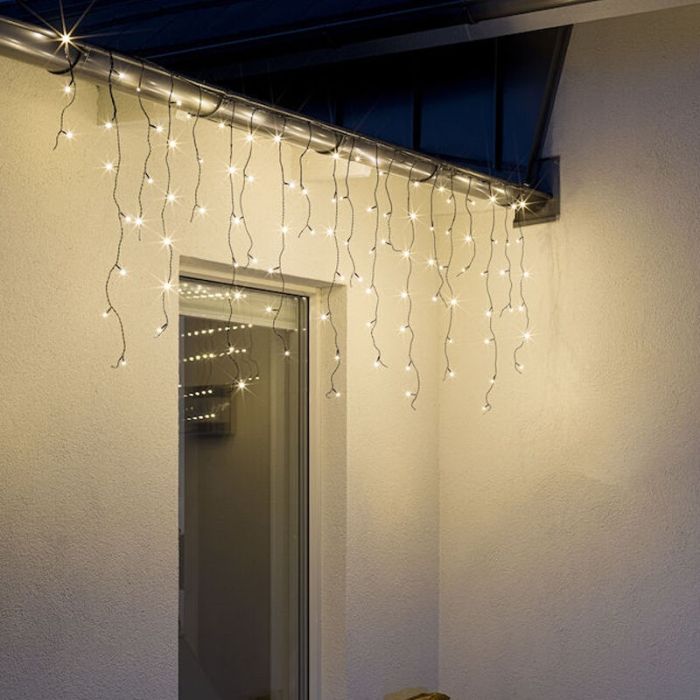 3 meter expansion av utbyggbar istappsslinga, 70 cm hög, varm vit, IP44, för den Basic serien