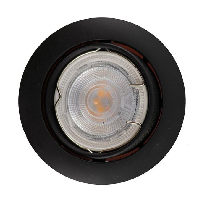 Aluminium infälld spotlight svart, Ipsi