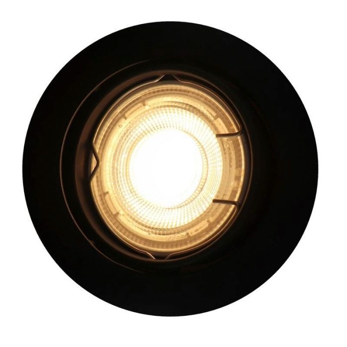Aluminium infälld spotlight svart, Ipsi