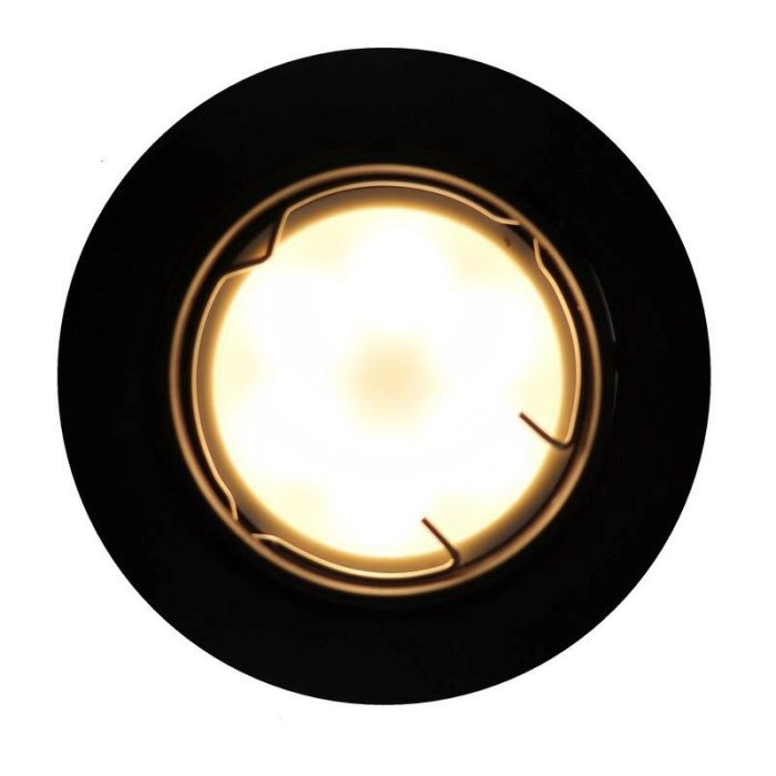 Aluminium infälld spotlight svart, Ipsi