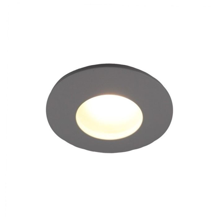 Aluminium infälld spotlight badrum vit, Pierre, IP44