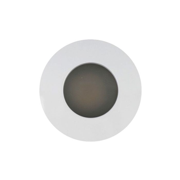 Aluminium infälld spotlight badrum vit, Pierre, IP44