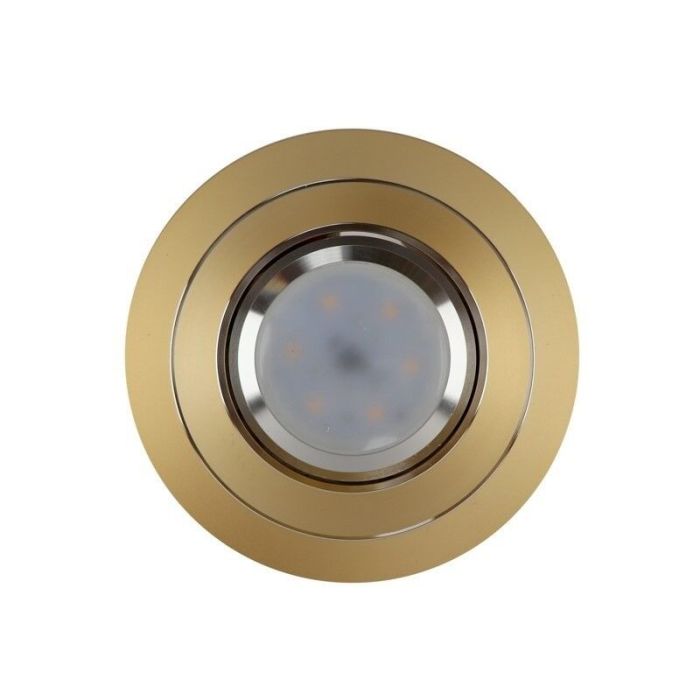 Aluminium infälld spotlight guld, Tycho