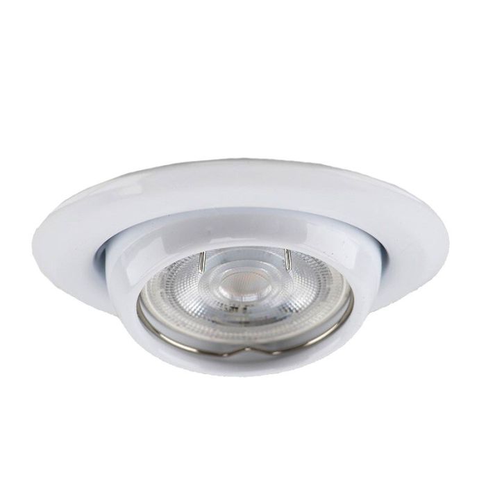 Aluminium infälld spotlight vit, Ando
