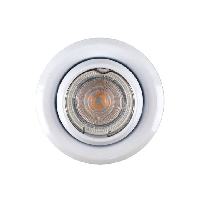 Aluminium infälld spotlight vit, Ando