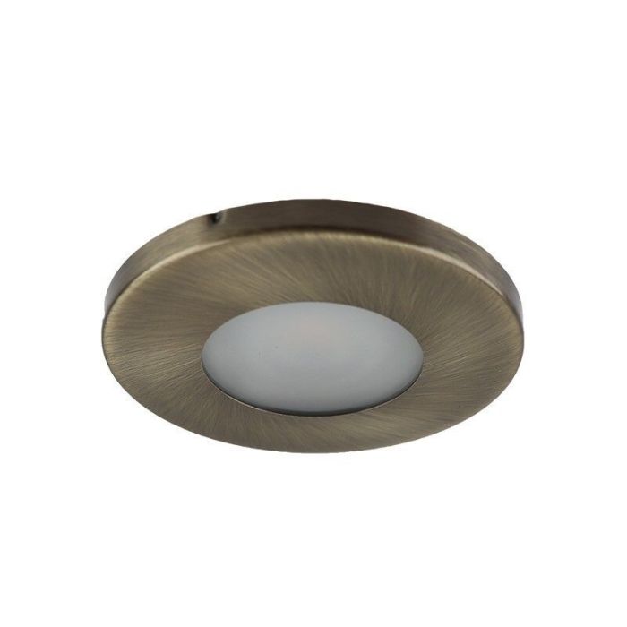 Metall infälld spotlight badrum brons, Mela, IP44