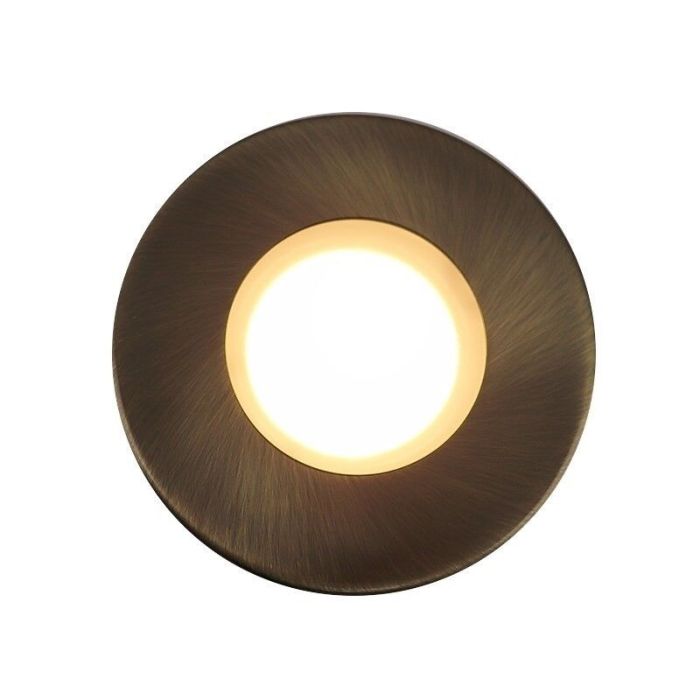 Metall infälld spotlight badrum brons, Mela, IP44