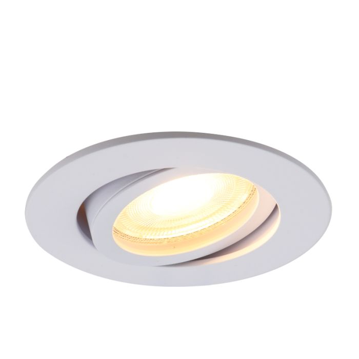 Aluminium infälld spotlight vit, Abbigail