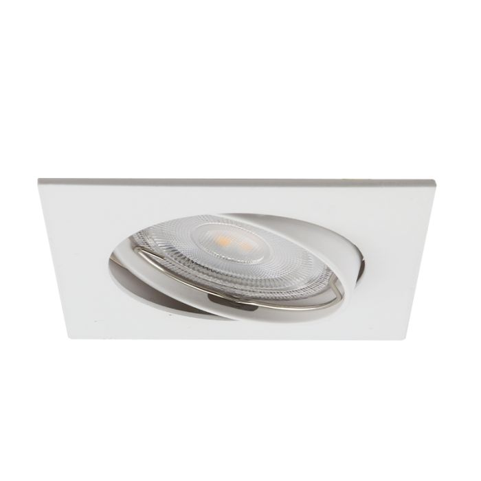Aluminium infälld spotlight vit, Sabien