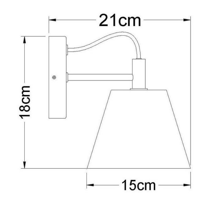 Betong vägglampa taupe, Possio