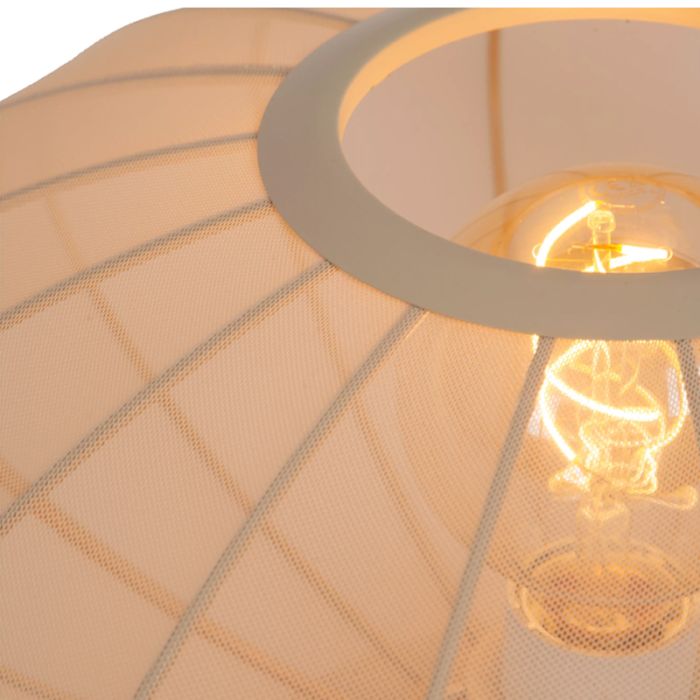 Beige bordslampa modern, Corina, med brytare