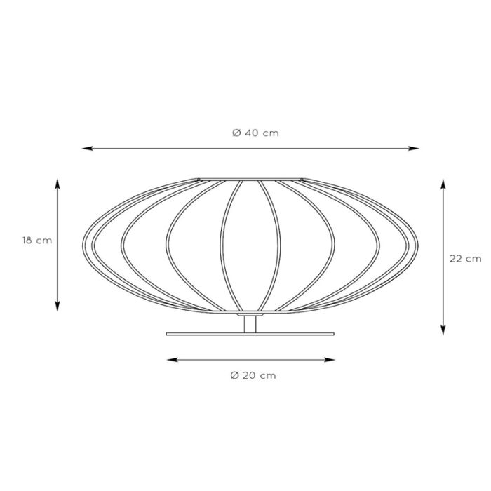 Beige bordslampa modern, Corina, med brytare