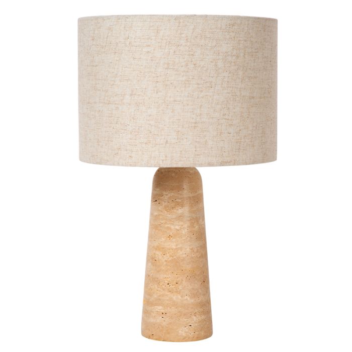 Beige bordslampa modern, Nimue, med brytare