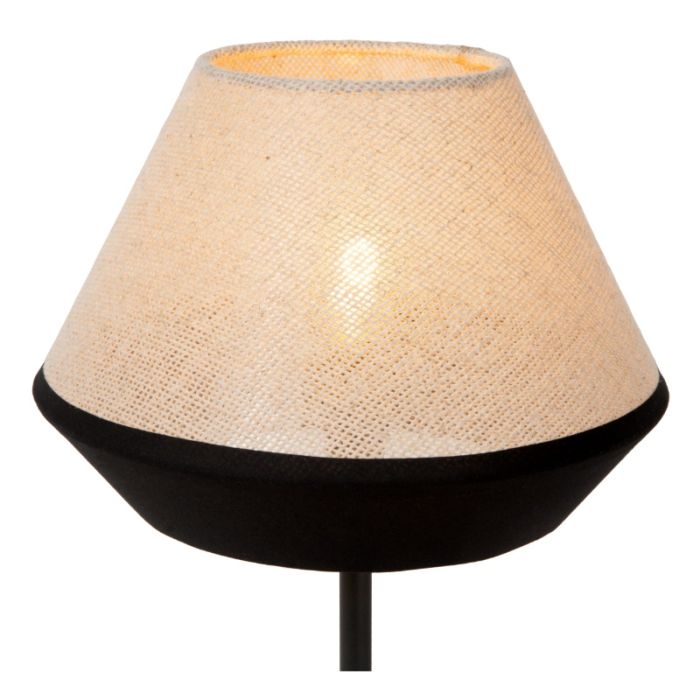 Beige bordslampa modern, Kala, med brytare