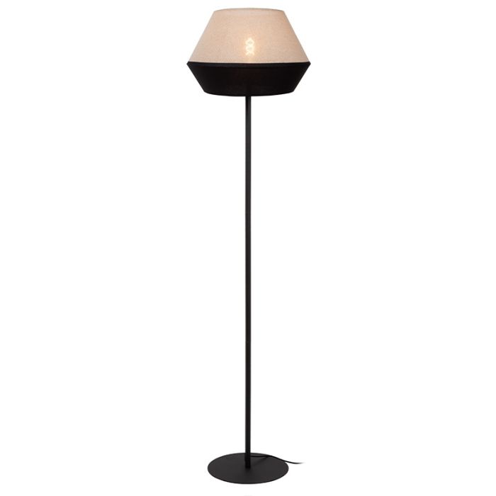Beige golvlampa modern, Kala, med brytare